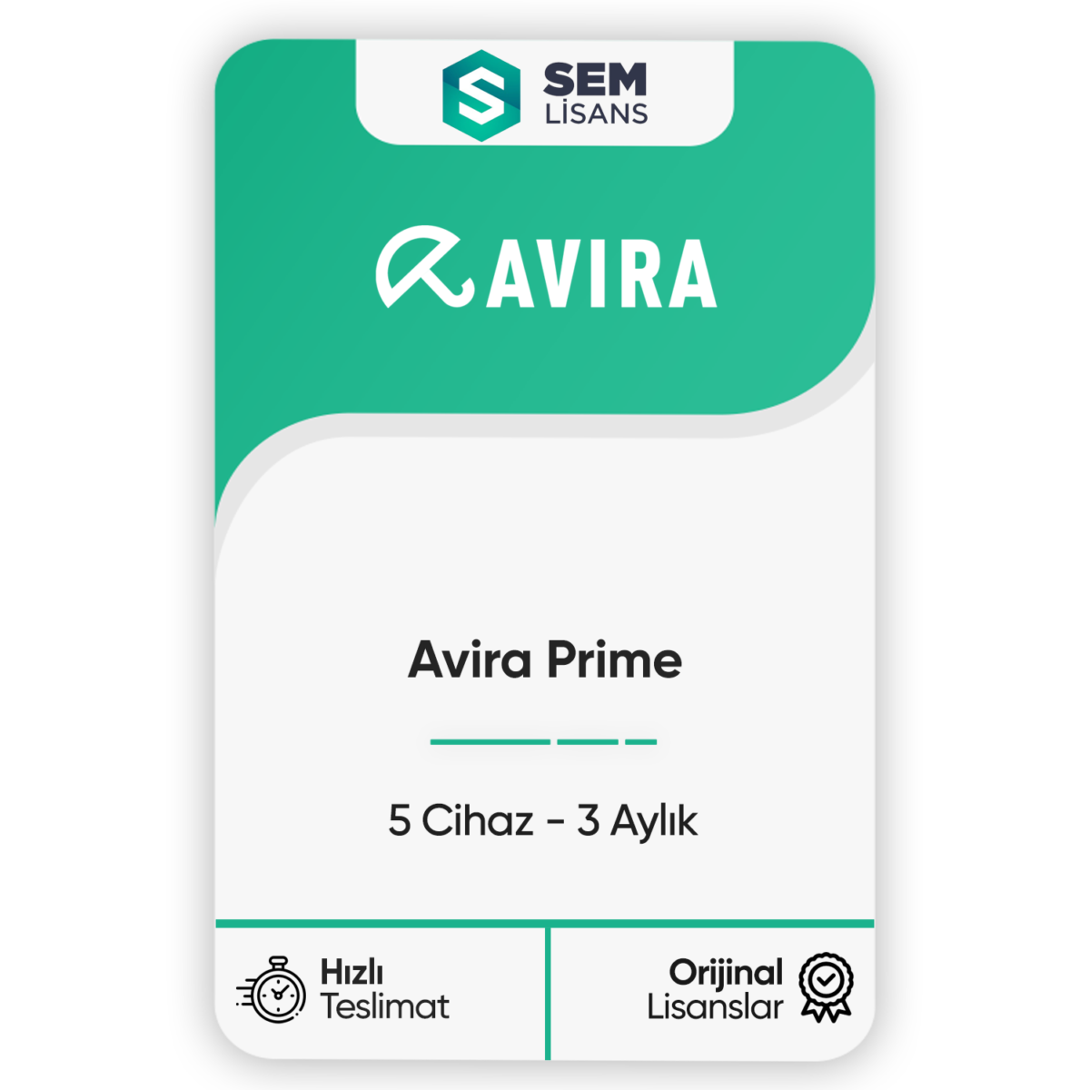 avira prime 5 cihaz 3 aylik kullanim