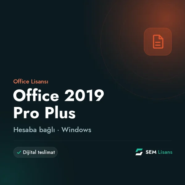 Microsoft Office 2019 Pro Plus BIND Windows - Online Aktivasyon
